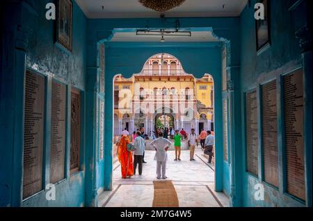 Rani Sati tempio, Jhunjhunu, Rajasthan, India Foto Stock