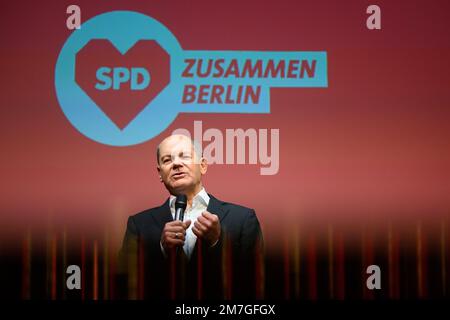 Berlino, Germania. 09th Jan, 2023. Cancelliere tedesco OLAF Scholz (DOCUP). Credit: Bernd von Jutrczenka/dpa/Alamy Live News Foto Stock