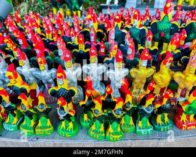 Mueang, Chiang mai, Thailandia, Front Modern Shopping Center, 'Maya', dettaglio, sculture in mostra, quartiere 'Thanon Nimmanhemin' Foto Stock