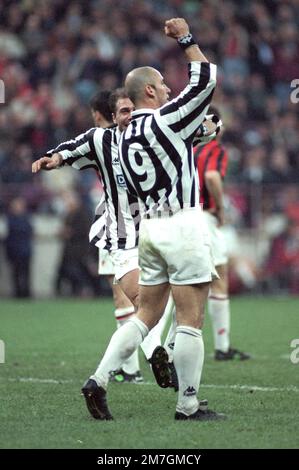 Fabrizio Ravanelli and Gianluca Vialli: what a duo for 90s Juventus