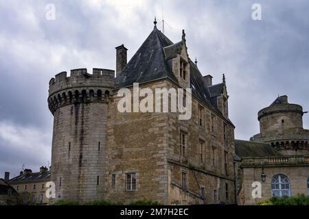 Castello medievale dei Duchi di Alencon, Normandia, Francia Foto Stock