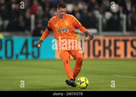 Torino, 7th gennaio 2023. Wojciech Szczesny di Juventus durante la Serie A match allo Stadio Allianz di Torino. L'immagine di credito dovrebbe essere: Jonathan Moskrop / Sportimage Foto Stock