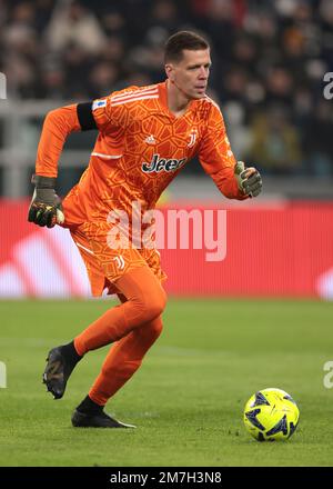 Torino, 7th gennaio 2023. Wojciech Szczesny di Juventus durante la Serie A match allo Stadio Allianz di Torino. L'immagine di credito dovrebbe essere: Jonathan Moskrop / Sportimage Foto Stock