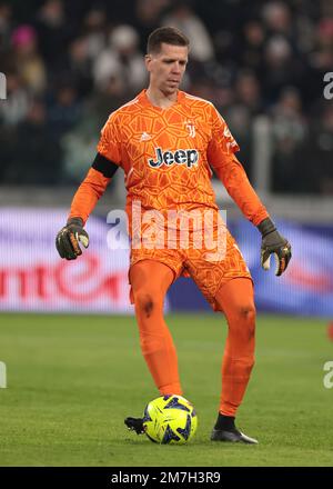 Torino, 7th gennaio 2023. Wojciech Szczesny di Juventus durante la Serie A match allo Stadio Allianz di Torino. L'immagine di credito dovrebbe essere: Jonathan Moskrop / Sportimage Foto Stock