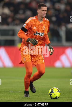 Torino, 7th gennaio 2023. Wojciech Szczesny di Juventus durante la Serie A match allo Stadio Allianz di Torino. L'immagine di credito dovrebbe essere: Jonathan Moskrop / Sportimage Foto Stock