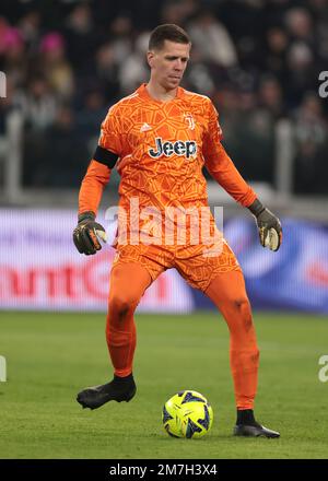 Torino, 7th gennaio 2023. Wojciech Szczesny di Juventus durante la Serie A match allo Stadio Allianz di Torino. L'immagine di credito dovrebbe essere: Jonathan Moskrop / Sportimage Foto Stock