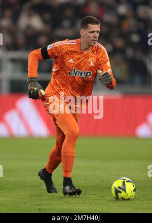 Torino, 7th gennaio 2023. Wojciech Szczesny di Juventus durante la Serie A match allo Stadio Allianz di Torino. L'immagine di credito dovrebbe essere: Jonathan Moskrop / Sportimage Foto Stock