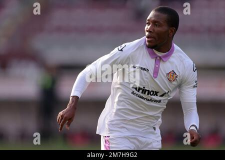 Torino, 23rd dicembre 2022. David Okereke di US Cremonese durante la partita amichevole allo Stadio Grande Torino, Torino. L'immagine di credito dovrebbe essere: Jonathan Moskrop / Sportimage Foto Stock