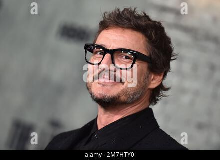 Westwood, Stati Uniti. 09th Jan, 2023. Pedro Pascal arriva alla "The Last of US" di Los Angeles Premiere al Village Theatre il 09 gennaio 2023 a Westwood, California. © Lisa OConnor/AFF-USA.com Credit: AFF/Alamy Live News Foto Stock