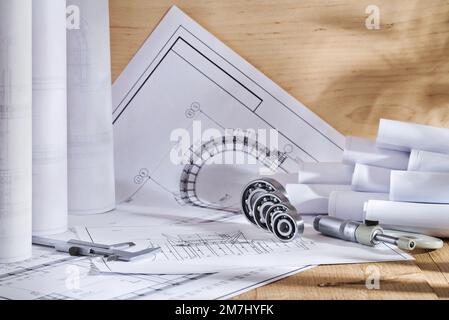 Disegni di progettazione Foto Stock
