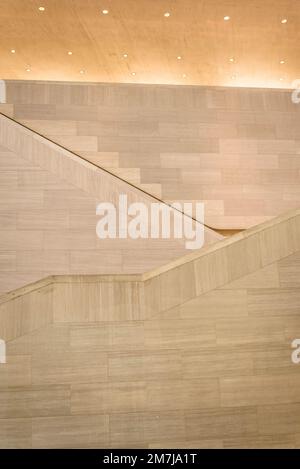 Scale, architettura minimalista degli interni, National Gallery of Art - East Building, Washington, D.C., USA Foto Stock