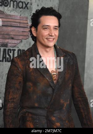 Los Angeles, California, USA 9th Gennaio 2023 l'attore Gabriel Luna partecipa alla prima "The Last of US" di HBO al Regency Village Theatre il 9 Gennaio 2023 a Los Angeles, California, USA. Foto di Barry King/Alamy Live News Foto Stock