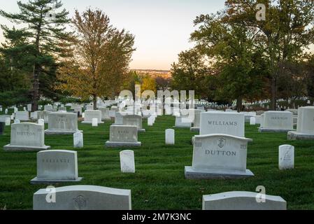 Arlington National Cemetery, United States Army Cemetery, Arlington, Virginia, USA Foto Stock