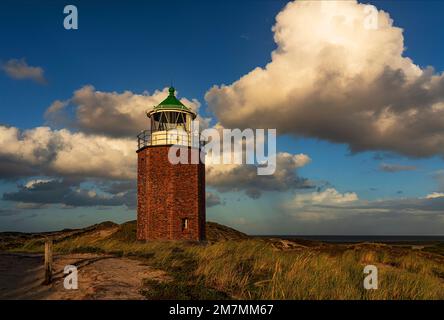 Luce di incrocio 'Rotes Kliff', Kampen, isola di Sylt Foto Stock