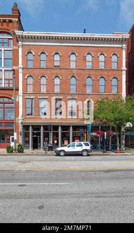 Gilcrest Building (dopo un primo inquilino) fu annessa dalla George Worthington Company, un grossista di hardware di Cleveland. Foto Stock