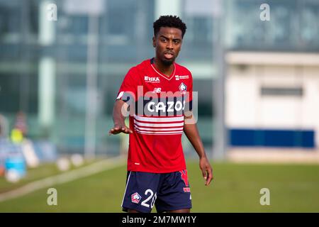 ANGEL GOMES di LOSC Lille corrono con la palla, durante la partita, LOSC Lille vs SC Cambuur match alla Pinatar Arena di San Pedro del Pinatar, Regione o Foto Stock