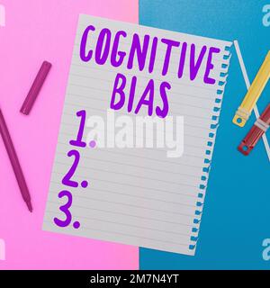 Bias cognitivo di visualizzazione concettuale. Trattamento psicologico del concetto del Internet per i disordini mentali Foto Stock