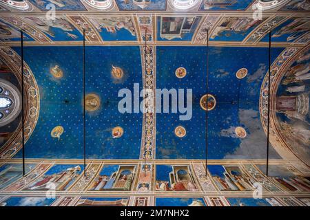 Ciclo di affreschi di Giotto nella Cappella degli Scrovegni, Padova, Veneto, Italia Foto Stock