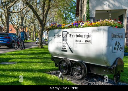 Ex insediamento dei minatori Teutoburgia, a Herne-Börnig, NRW, Germania Foto Stock