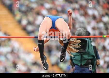 Britt Weerman (Paesi Bassi). Donne High Jump. Campionato europeo di Monaco 2022 Foto Stock