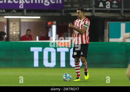 ROTTERDAM, PAESI BASSI - GENNAIO 10: L'Adil Auassar di Sparta Rotterdam durante il toto olandese KNVB Cup Round nel 2, partita tra Sparta Rotterdam e PSV a Het Kasteel il 10 Gennaio 2023 a Rotterdam, Paesi Bassi (Foto di Hans van der Valk/Orange Pictures) Foto Stock