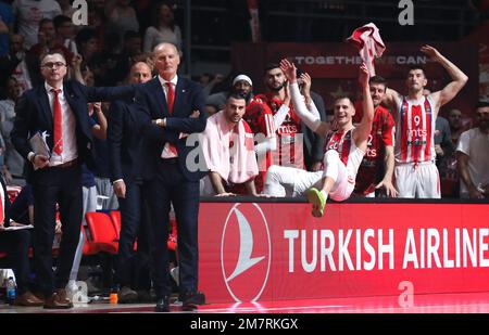 Belgrado, Serbia, 30 dicembre 2022. Stefan Markovic di Crvena Zvezda MTS Belgrado in azione durante il 2022/2023 Turkish Airlines Eurolega Match tra Crvena Zvezda MTS Belgrado e FC Barcelona alla Stark Arena di Belgrado, Serbia. Dicembre 30, 2022. Credito: Nikola Krstic/Alamy Foto Stock