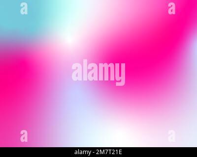 Gradiente di colore, gradiente di mesh, sfondo astratto, immagine, luminoso, colori, rosa, azzurro, bianco, illustrazione Foto Stock