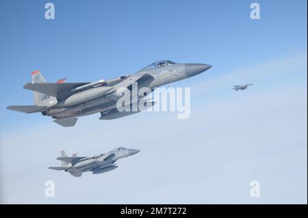 Red Flag-Alaska; 67th Fighter Squadron; F-15C Eagle; Joint Pacific Alaska Range Complex Foto Stock