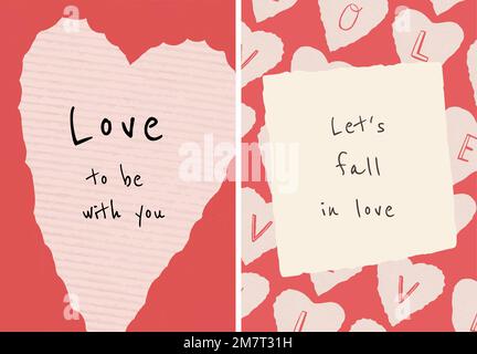 Vettore modello poster modificabile Love Everywhere Illustrazione Vettoriale