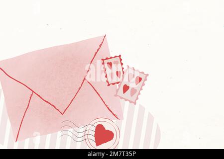 Love inviluppo sfondo vettoriale per Valentine&rsquo;s giorno Illustrazione Vettoriale