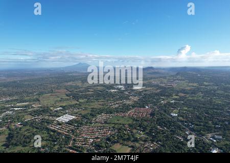 Nicaragua Masaya parco nazionale paesaggio vista aerea drone Foto Stock