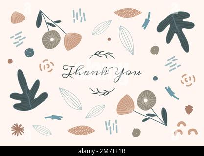 Grazie nome card design vettoriale Illustrazione Vettoriale