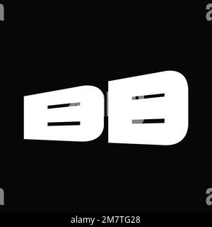 BB Logo monogramma grande alfabeto vettore immagini modello di disegno Foto Stock