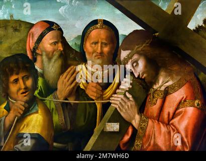 Trasporto della croce 1535 Marco Palmezzano 1460-1539 Italiano, Italia, Foto Stock