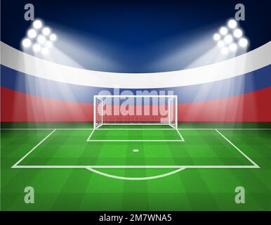 2018 Coppa del mondo di calcio Vector illustrazione. EPS 10. Illustrazione Vettoriale