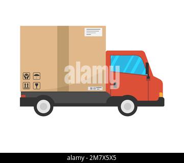 Icona trasporto carrello di consegna. Illustrazione vettoriale. EPS 10. Illustrazione Vettoriale