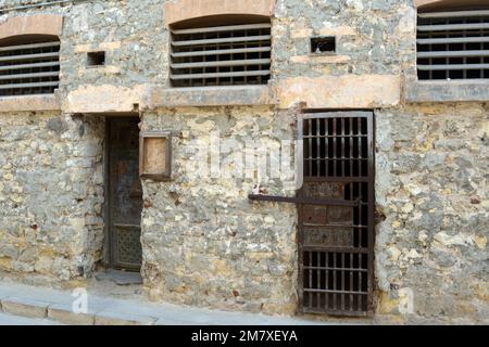 Cairo Saladin Museo della prigione della Cittadella, attuali celle di prigione che erano in uso dai tempi antichi della storia fino al 20th ° secolo, trovato accanto al nati Foto Stock