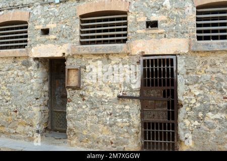 Cairo Saladin Museo della prigione della Cittadella, attuali celle di prigione che erano in uso dai tempi antichi della storia fino al 20th ° secolo, trovato accanto al nati Foto Stock