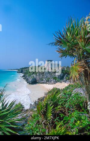 Messico, Quintana Roo, Penisola di Yucatán, Tulum, Parque Nacional Tulum, Foto Stock