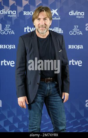 Madrid, Spagna. 11th Jan, 2023. Antonio de la Torre posa durante una foto-tuta in una conferenza stampa per il gala Goya 2023 presso l'Accademia cinematografica di Madrid. (Foto di Atilano Garcia/SOPA Images/Sipa USA) Credit: Sipa USA/Alamy Live News Foto Stock