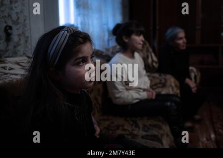 Chris Huby / le Pictorium - Armenia - ricostruzione dopo la guerra - 8/11/2022 - Armenia / Gyumri / Gyumri - Armenia - sobborgo di Gyumri / A Nagorno Foto Stock