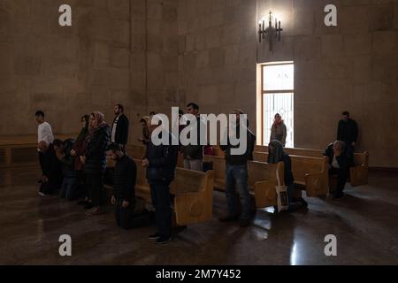 Chris Huby / le Pictorium - Armenia - ricostruzione dopo la guerra - 13/11/2022 - Armenia / Erevan / Erevan - Armenia - Yerevan / Domenica mattina, t Foto Stock