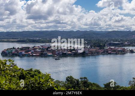 Flores Isla i Guatemala Foto Stock