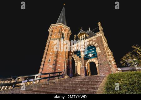 Una serata a Sneek, Frisia, Paesi Bassi. Dicembre 18 2022. Foto Stock