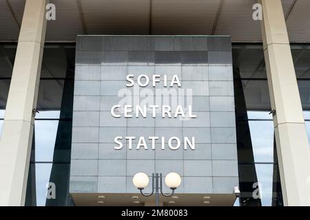 Stazione ferroviaria centrale di Sofia, Sofia, Bulgaria, Europa dell'Est, Balcani, UE Foto Stock