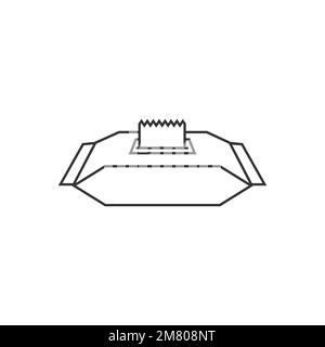 Icona salviette bagnate isolata su sfondo bianco. Illustrazione vettoriale. EPS 10. Illustrazione Vettoriale