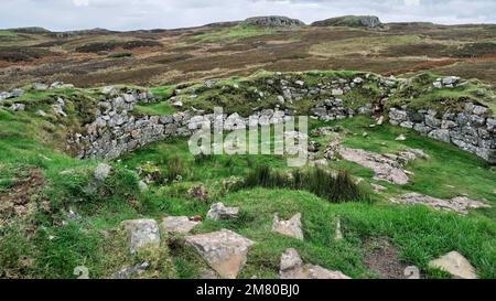 Dun Beag Broch, Isola di Skye Foto Stock