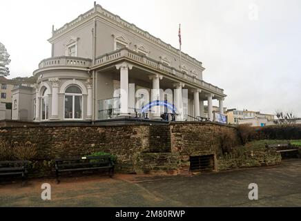 Edificio del Rotary Club di Paignton sulla spiaggia di Paignton, Devon. Data di inizio gennaio 2023 Foto Stock