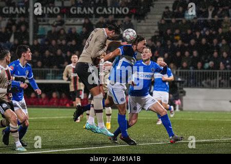 DEN BOSCH, PAESI BASSI - GENNAIO 11: Lorenzo Lucca di Ajax durante la partita olandese Toto KNVB Cup Round 2 tra FC Den Bosch e Ajax allo Stadion de Vliert il 11 Gennaio 2023 a Den Bosch, Paesi Bassi (Foto di Rene Nijhuis/Orange Pictures) Foto Stock