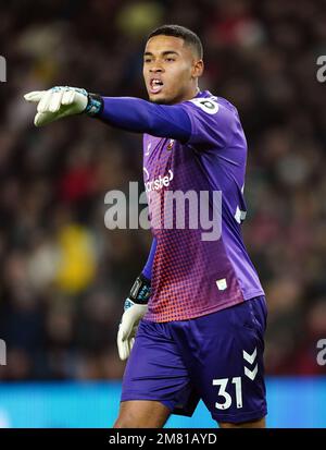 Il portiere di Southampton Gavin Bazunu durante la partita di Quarter-Final della Carabao Cup a St. Mary's Stadium, Southampton. Data immagine: Mercoledì 11 gennaio 2023. Foto Stock